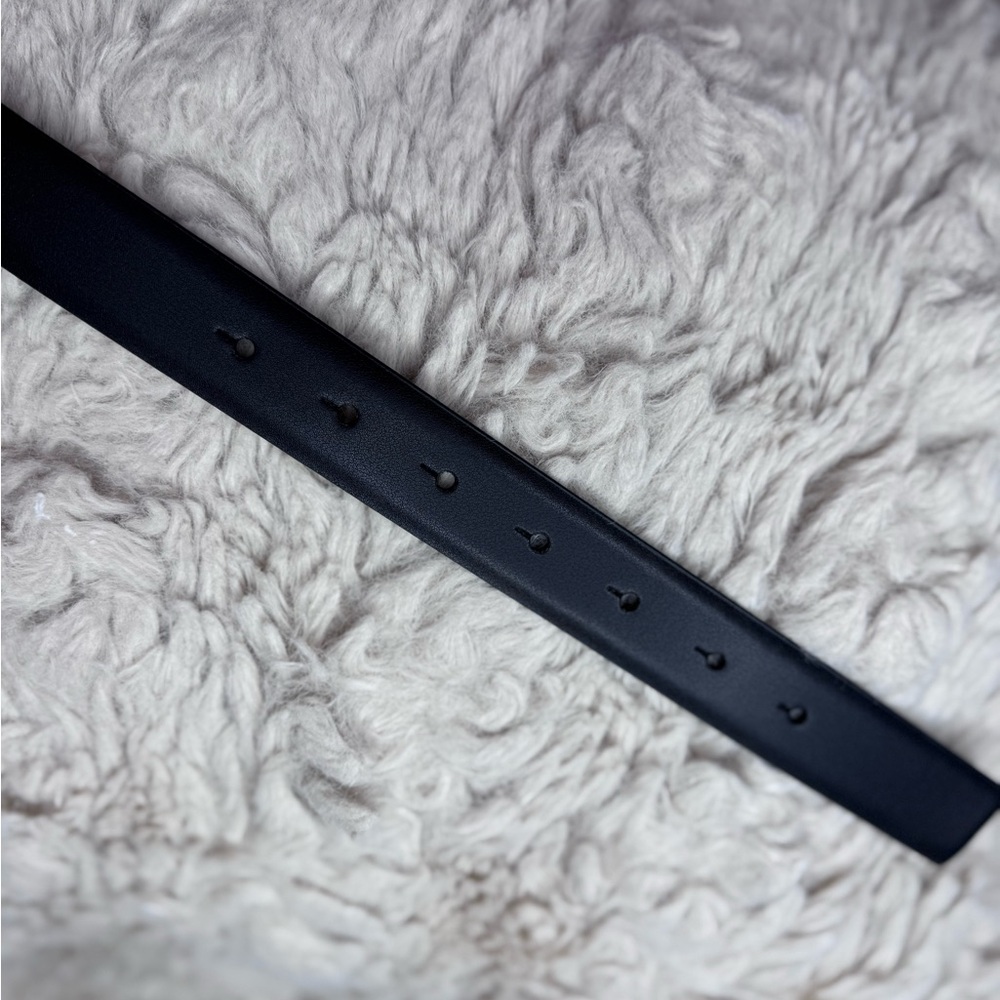 Michael Kors Black Belt with Silver and crystal Logo Buckle X1 - Picture 6 of 12